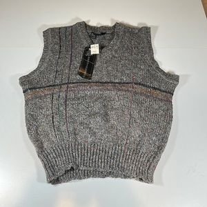 Vintage Knotted Kensington Grandpa Style Sweater Vest  sz XL